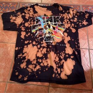 Pink Floyd Kids T-Shirt - Black and Orange Tie-Dye